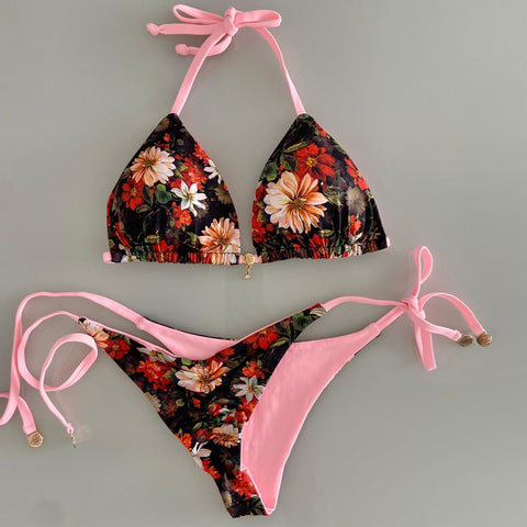 Bikini Reversível ao Rosa